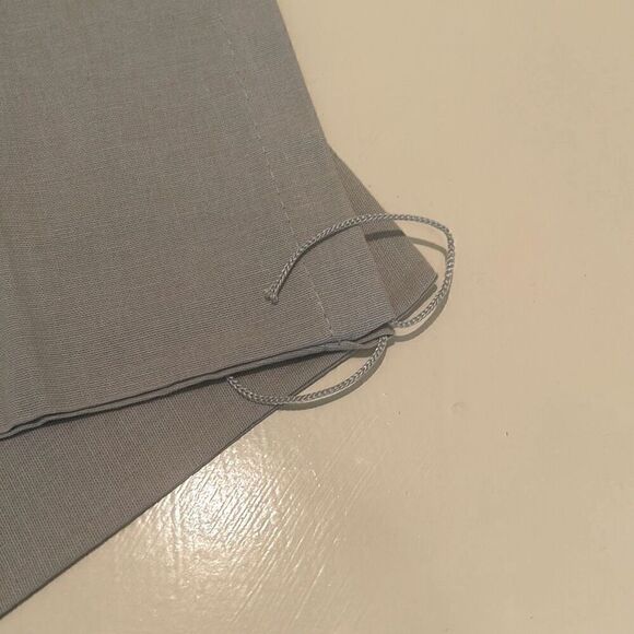 Monolo Blahnik Drawstring Top Dust Cover Gray Luxury Logo Travel Storage Bag - Picture 4 of 5